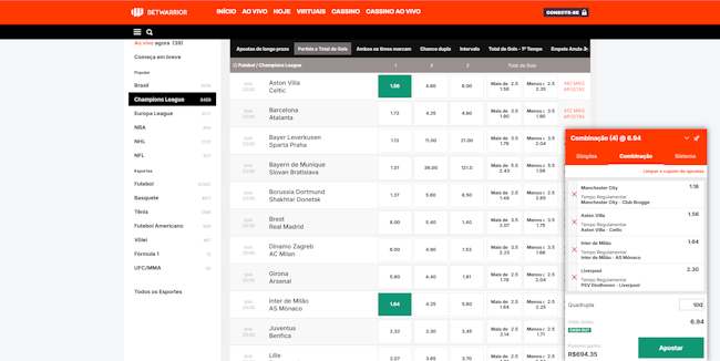 Premier bets